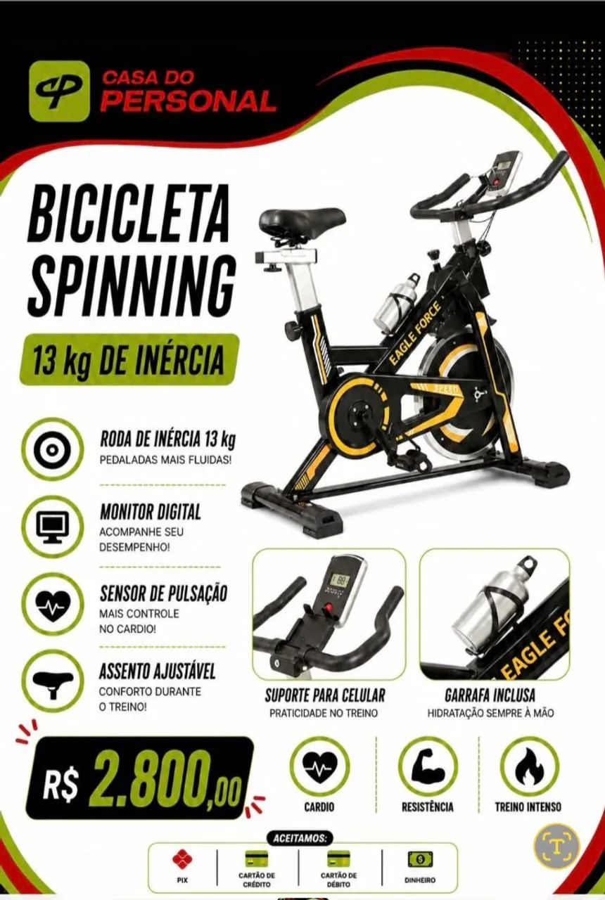 Bicicleta Ergométrica Spinner Profissional  - Foto 4