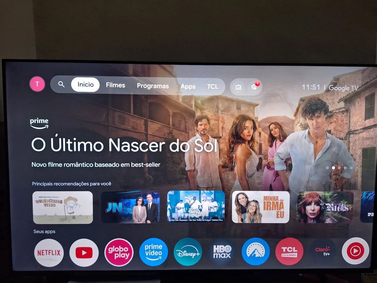 Vendo Tv 4k TCL 50 polegadas Semi nova. Pouco tempo de Uso - Foto 3