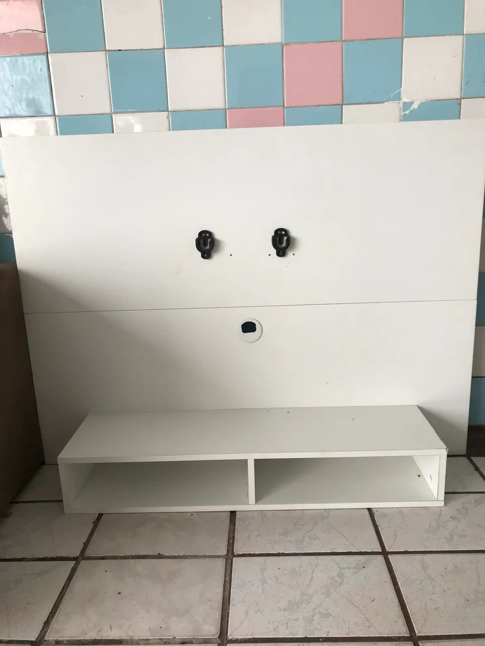 Painel tv branco 