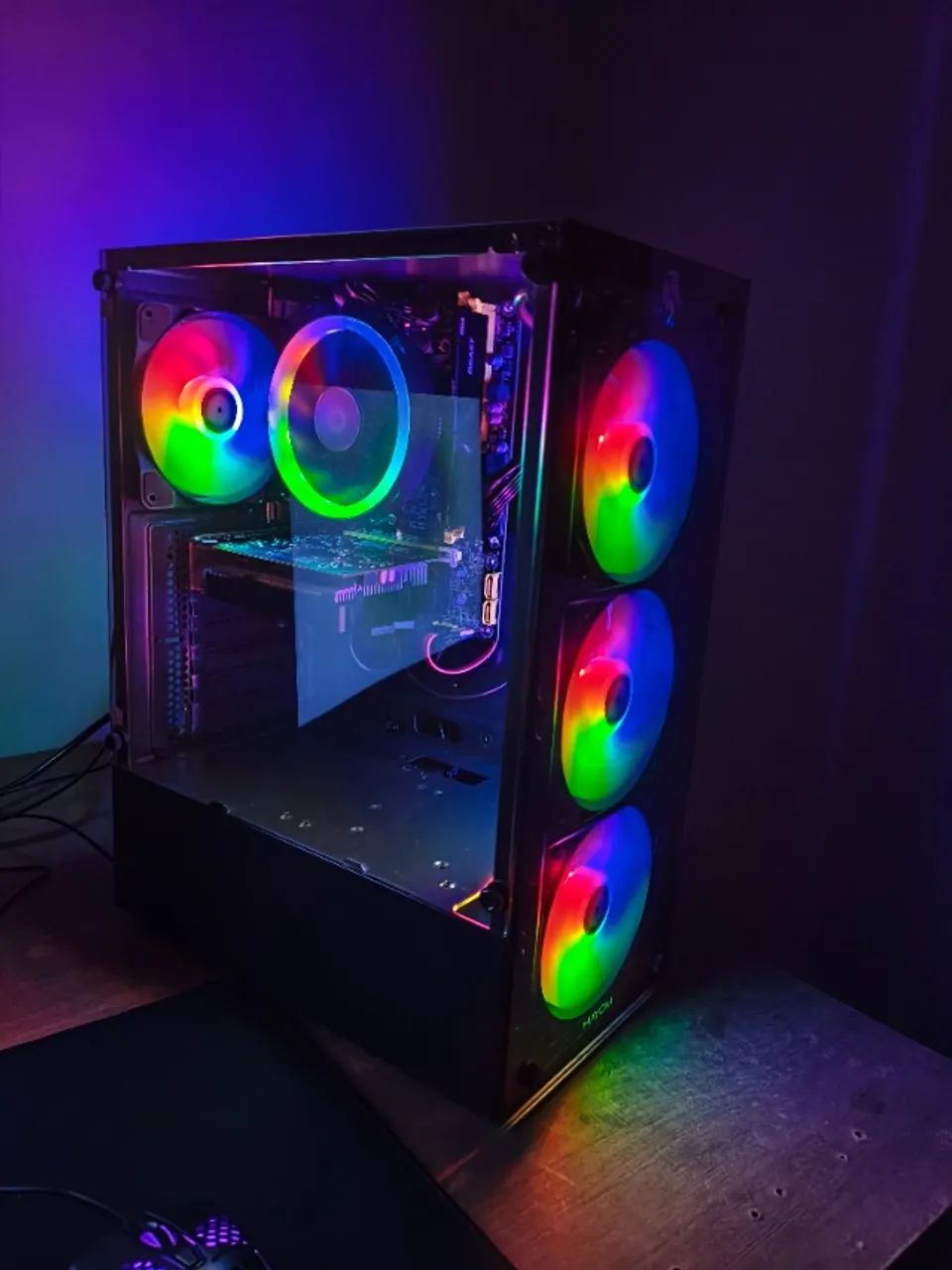 PC Ryzen 7 com 16GB RAM - Placa de video - Completo - Foto 5