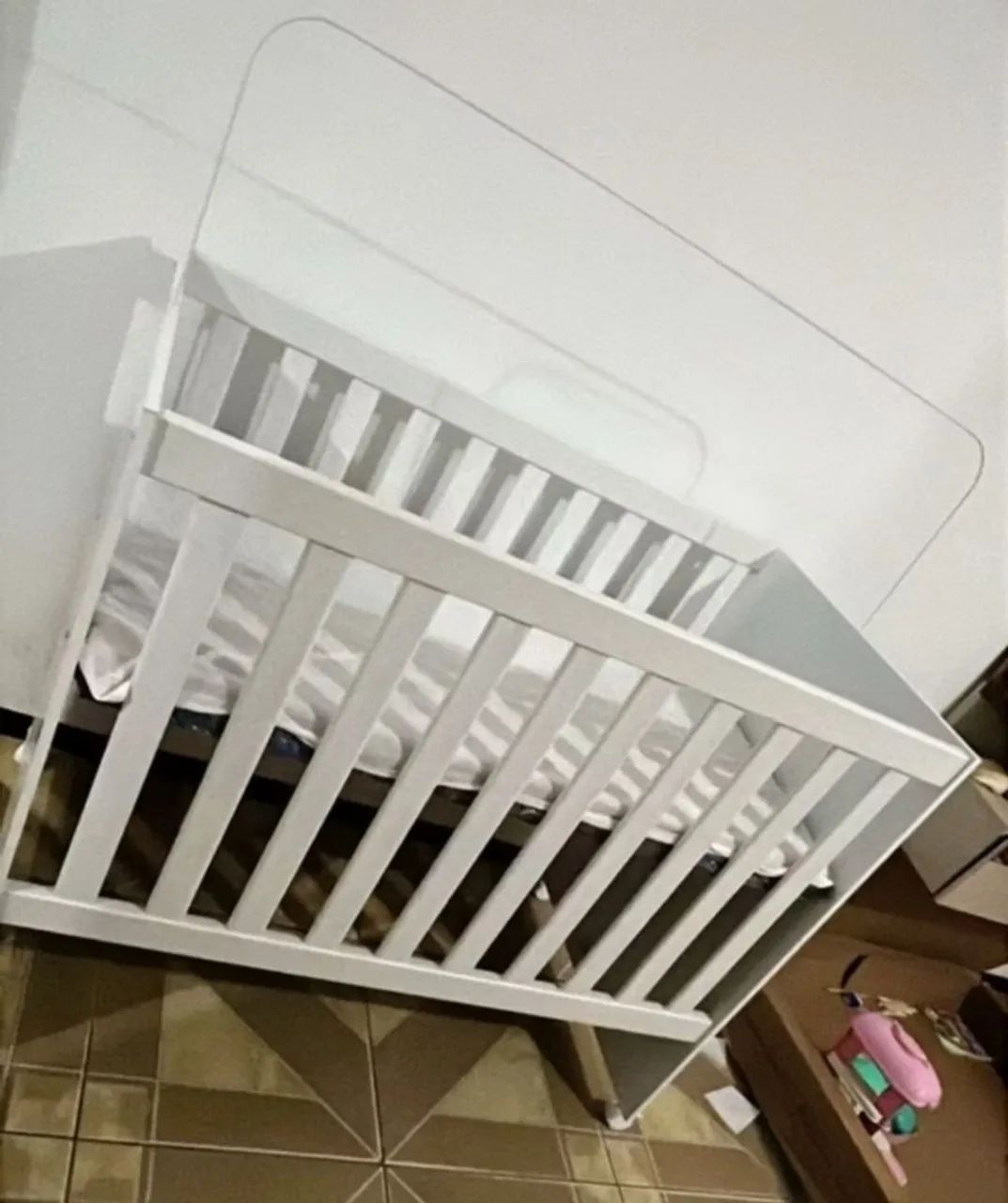 Berço infantil com colchão Ortobom - Foto 4