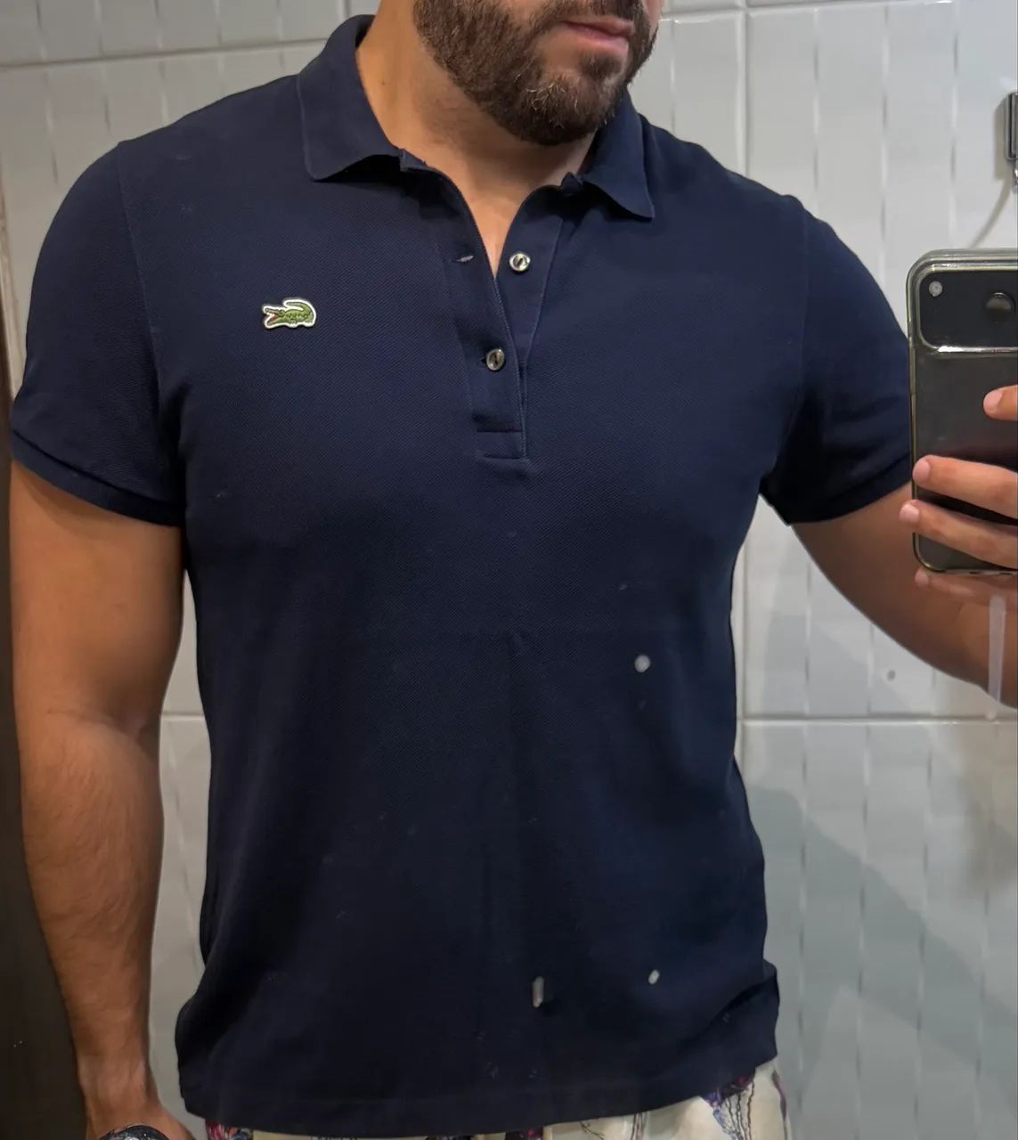 Polo Lacoste Azul Slim Fit - Foto 2