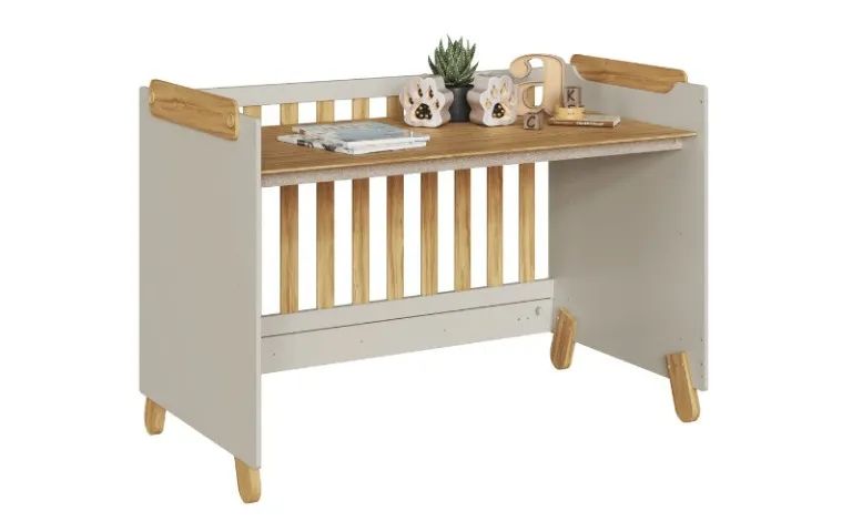 Berço Pingo Americano 4x1, 100% MDF - Peroba - Foto 5
