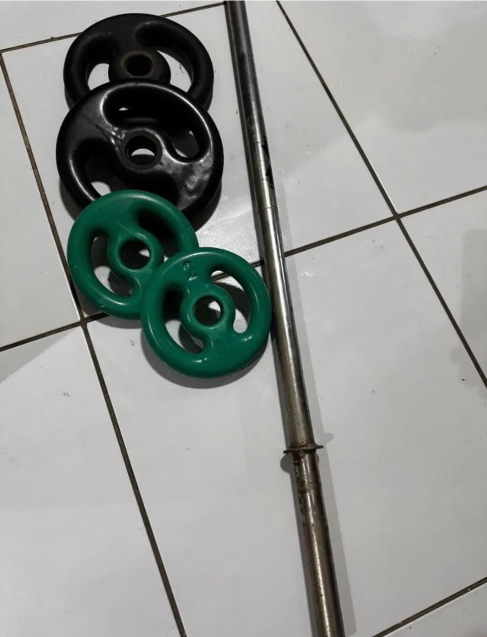 Kit de Anilhas com barra  - Foto 3