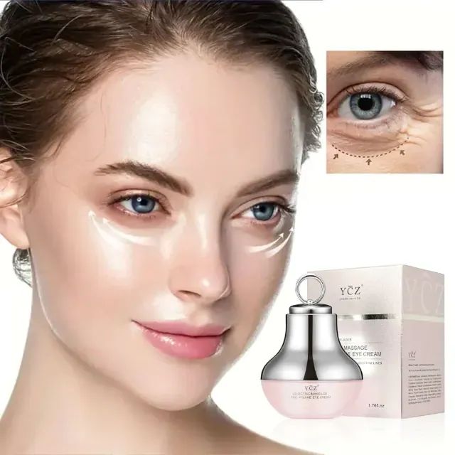 Creme para os olhos com massagem elétrica Ycz para olheiras - Foto 2