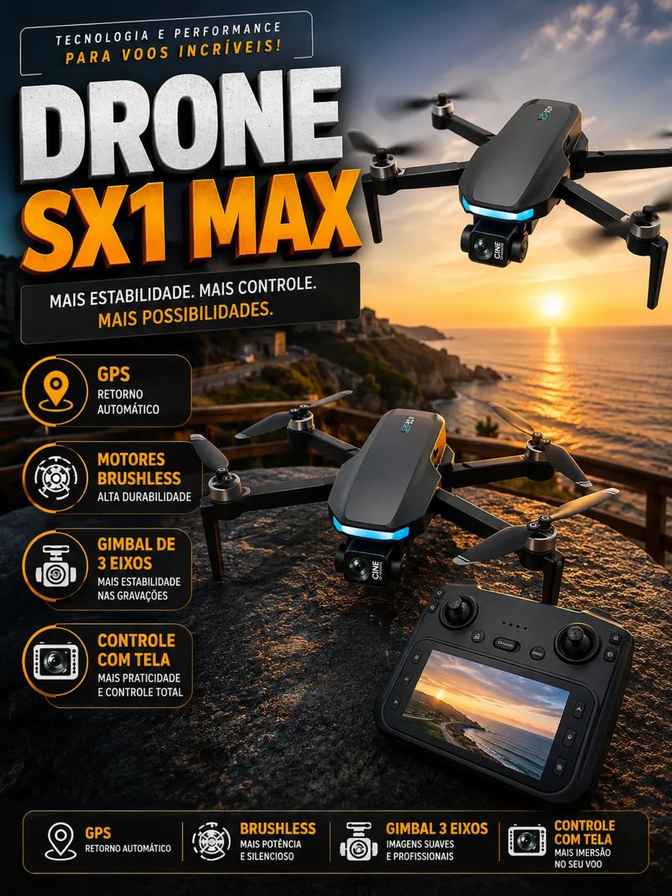 Drone SX1 Max - GPS