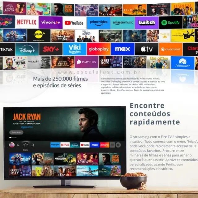 Fire TV Stick HD 4ª Gen Preto 8GB 1GB WI-FI 5 (2024) - Foto 5