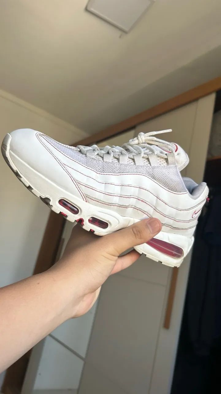 Nike Air Max 95 OG "White / University Red - Foto 2