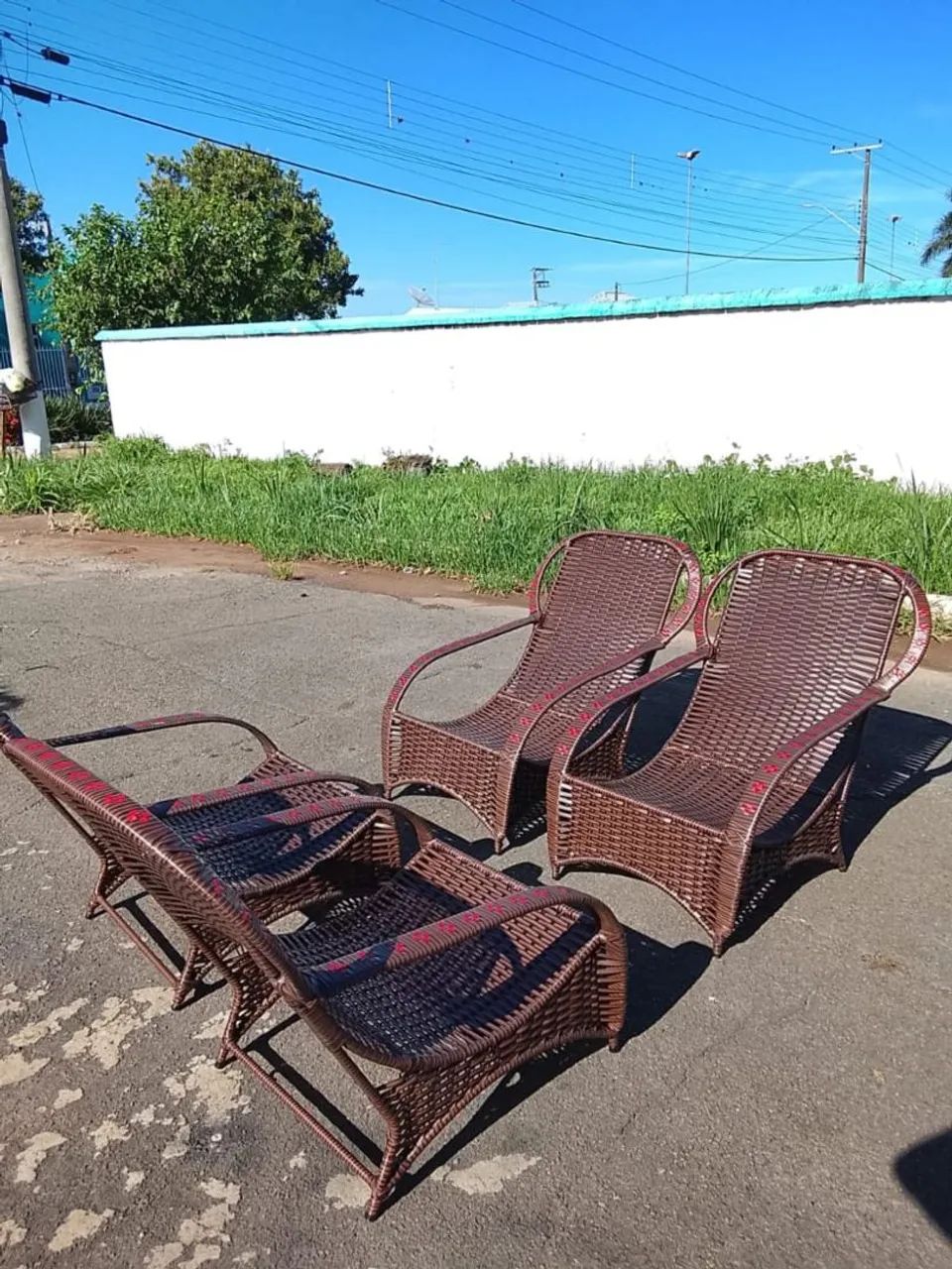 Jogo de 4 Poltronas jardim baixa  - Foto 2