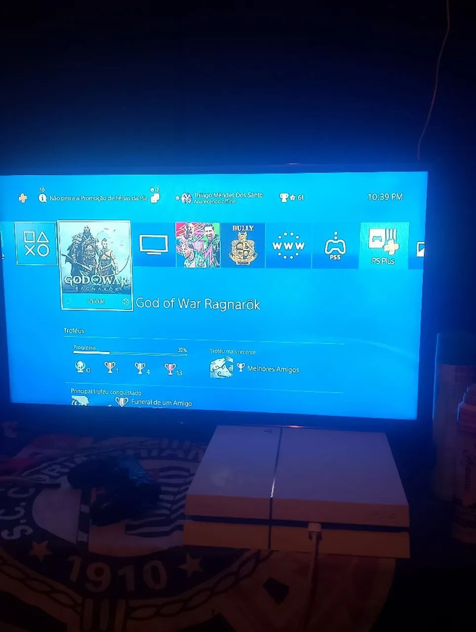 Vende se ps4 slim branco  - Foto 2