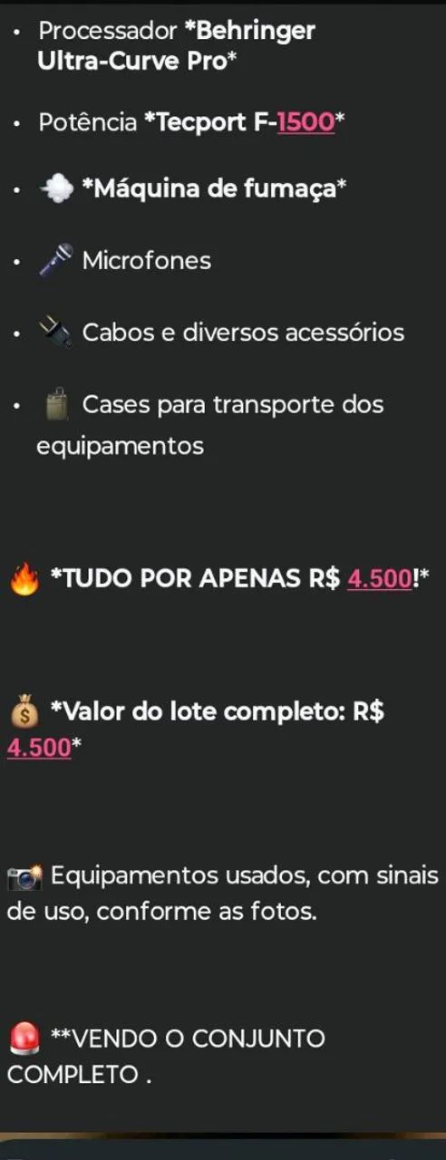 Vendo kit de som com máquina de fumaça completo - Foto 3