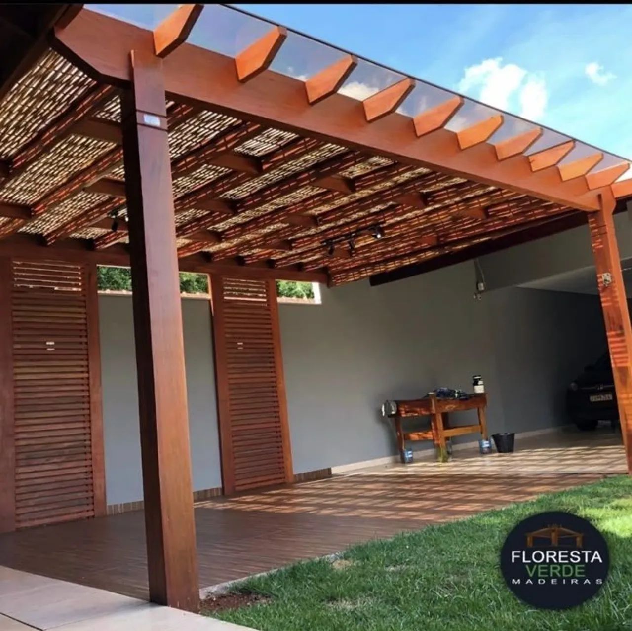 Pergolado com vidro  - Foto 2