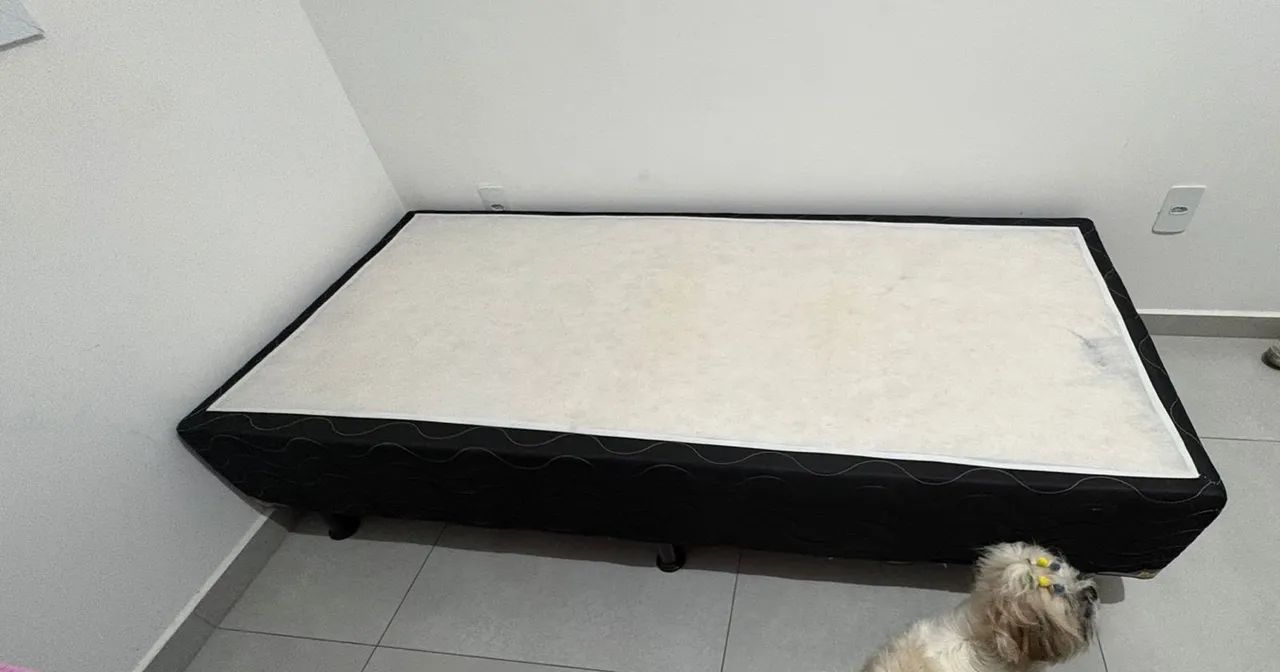 Cama box de solteiro (cama e colchão) - Foto 4