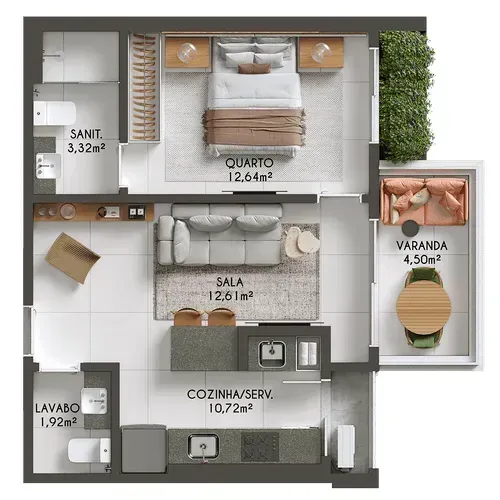 PLANTA 46m²