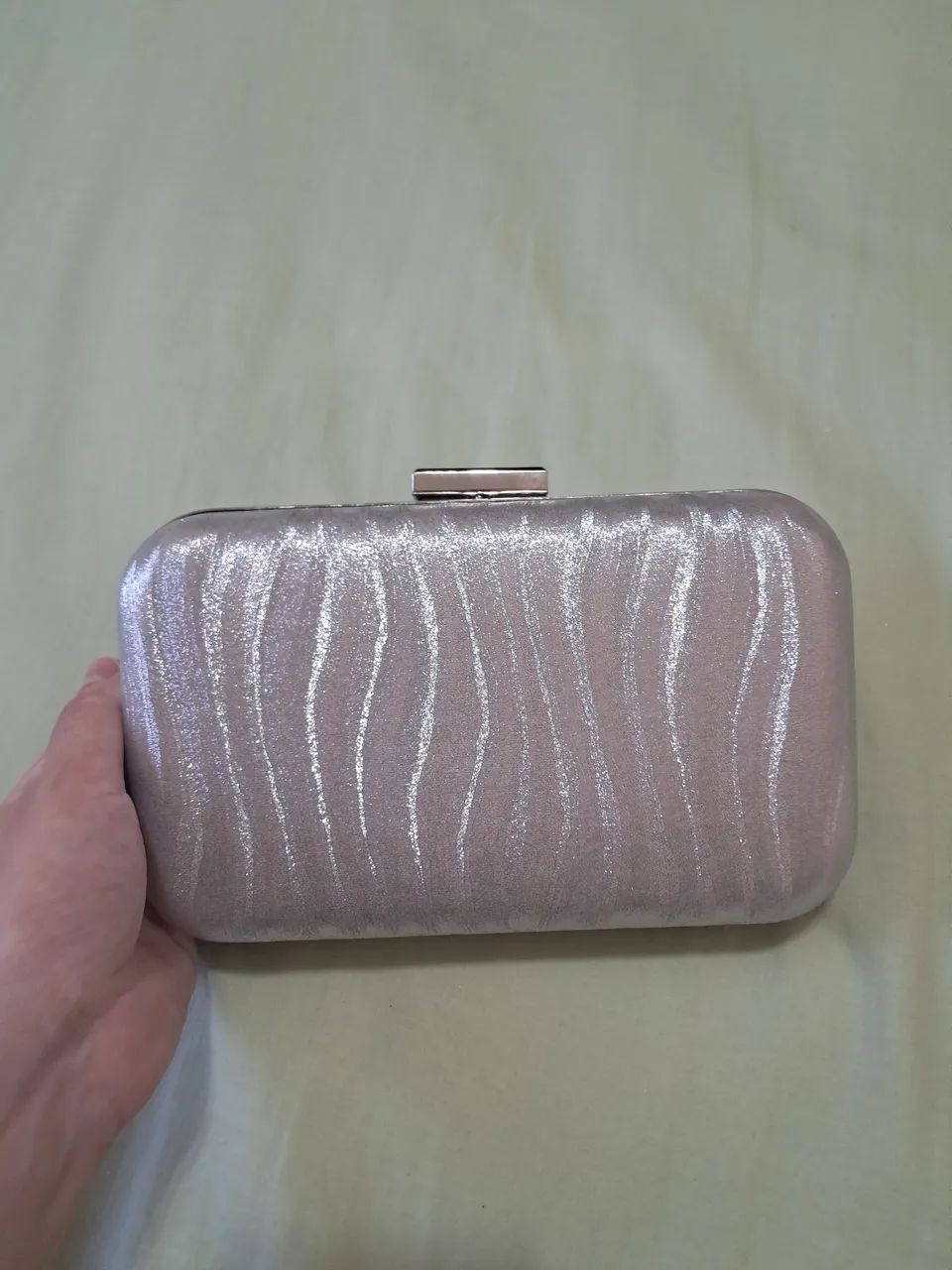 Bolsa Clutch de festa prateada