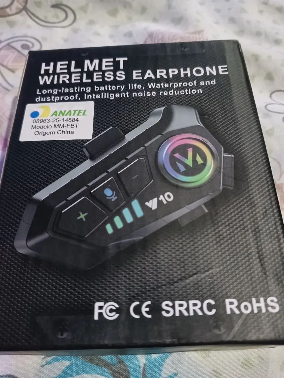 BLUETOOTH E MICROFONE PARA CAPACETE