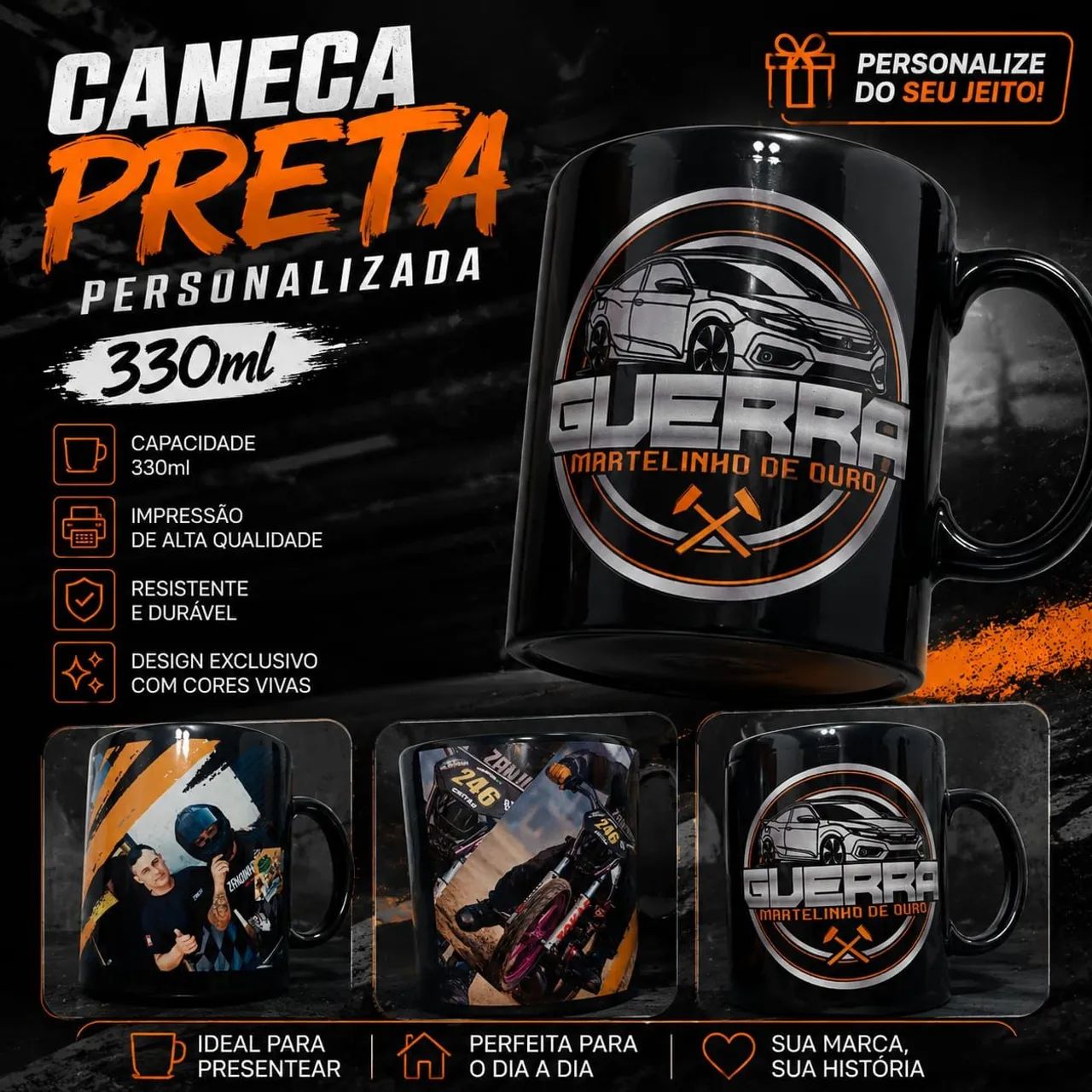 Canecas personalizadas de cerâmica 330ml - Foto 2