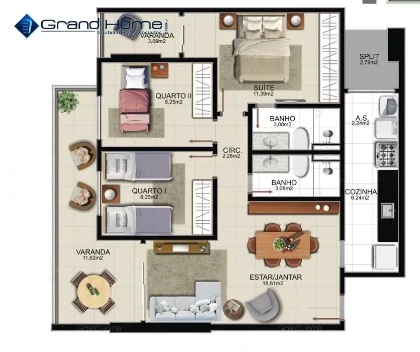 Apartamento 3 quartos em Praia da Costa - Foto 2