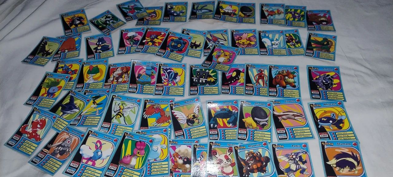 Lote 55 mini Cards Pokémon antigo  - Foto 4