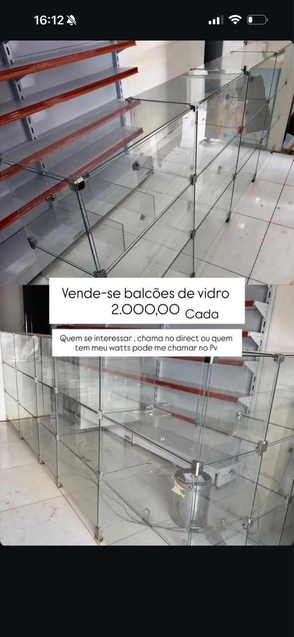 Balcões de vidro  - Foto 2