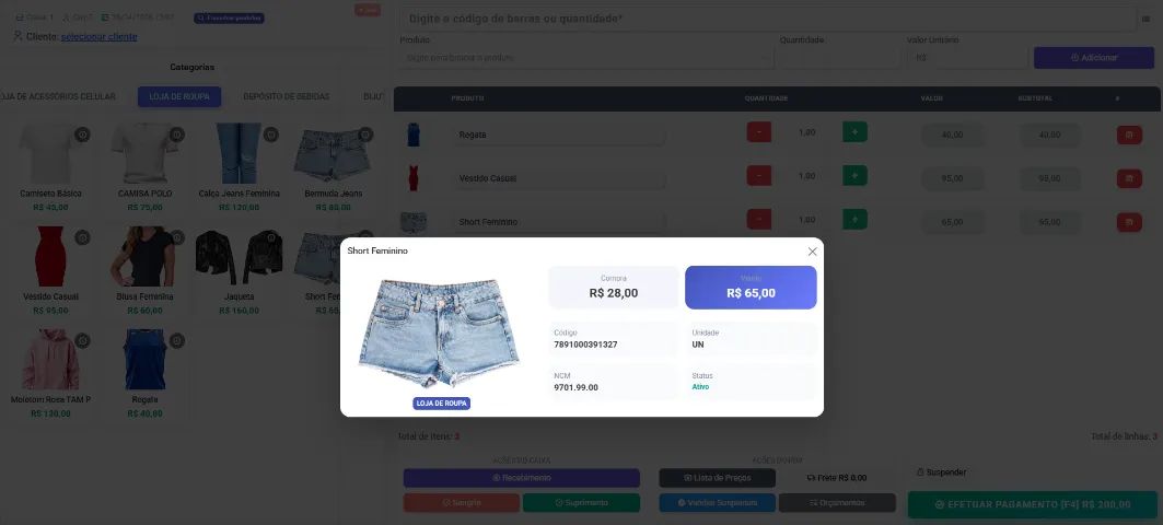 Sistema para Loja de Roupas | Vendas, Estoque e Clientes - Foto 3