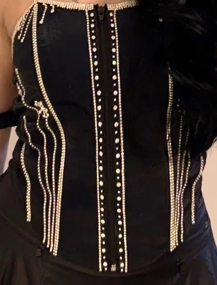 Blusa corset com strass - Foto 5