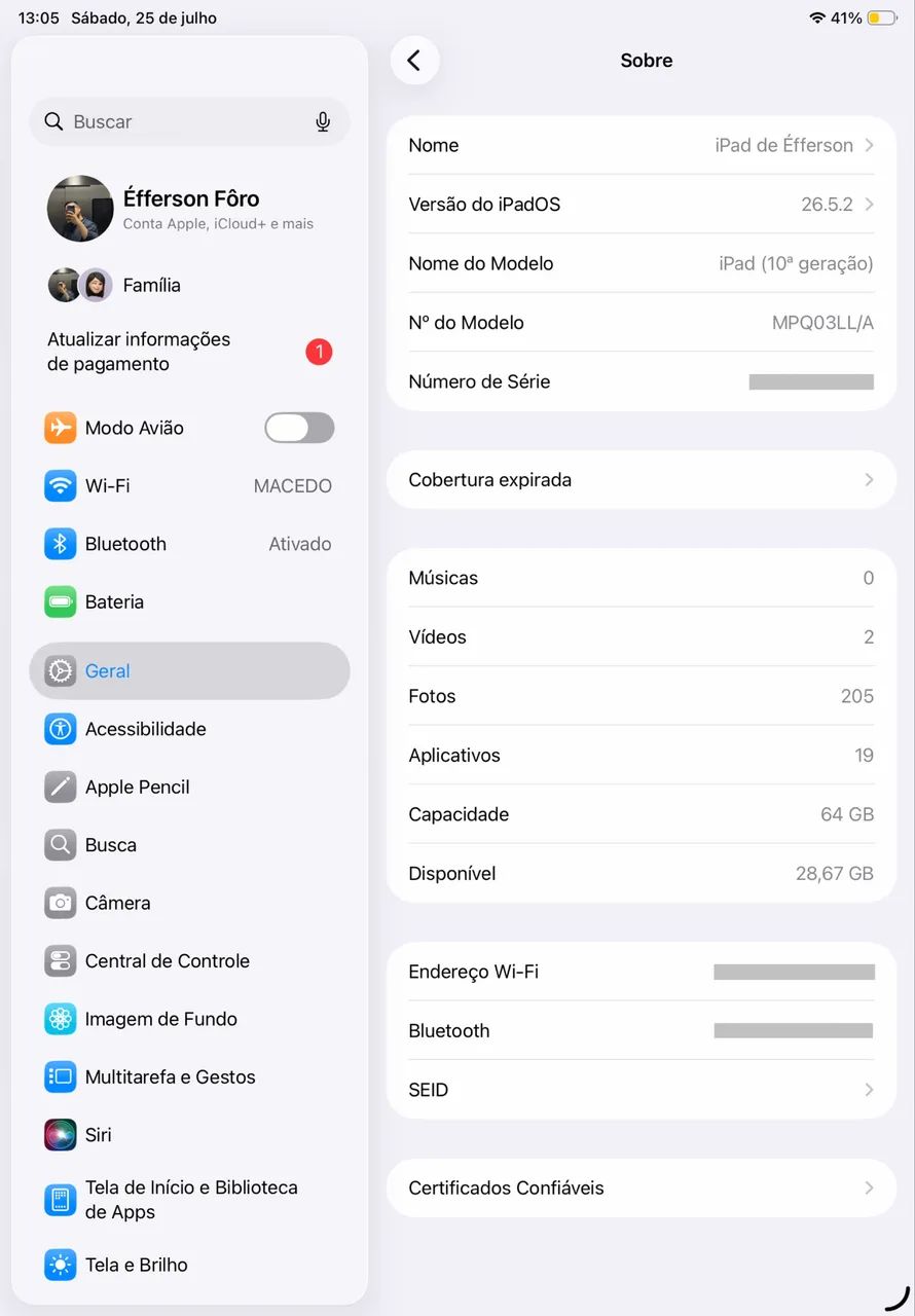 iPad 10ª Geração 64GB + Apple Pencil Original + Teclado + Capa | Estado de Novo - Foto 4