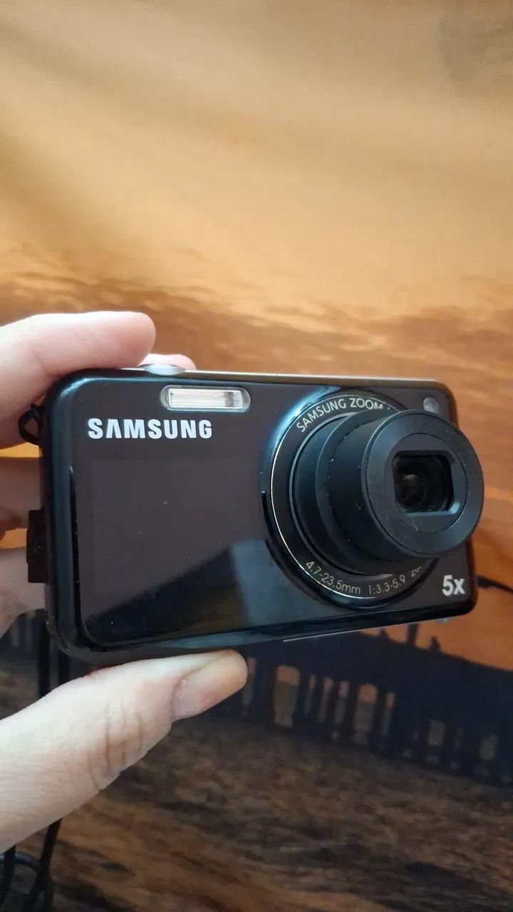 Cybershot câmera compacta Samsung PL120 com visor de selfie  - Foto 3