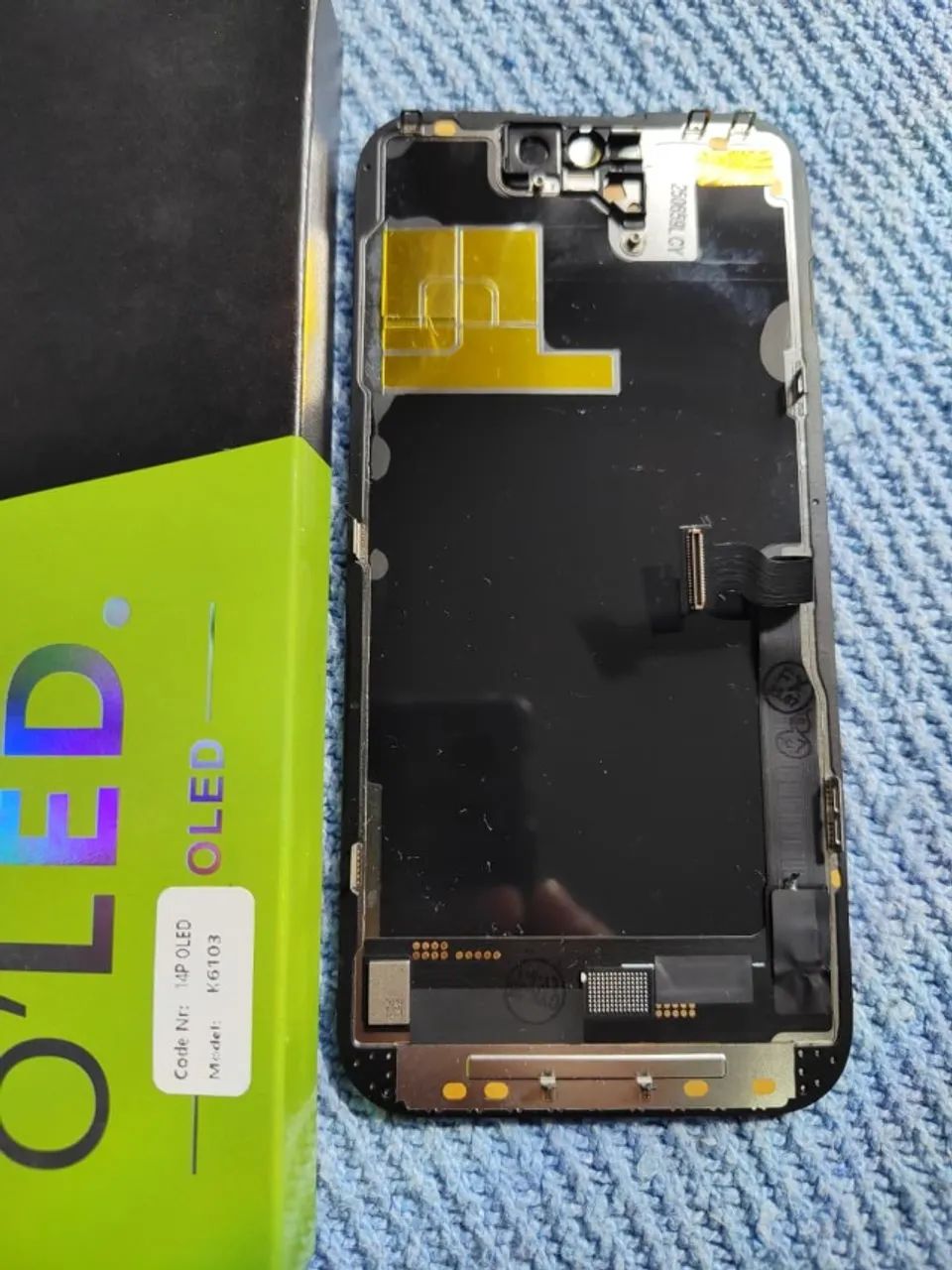 Tela Frontal Display Compatível iPhone 14 Pro Oled Top Ci Cor preto