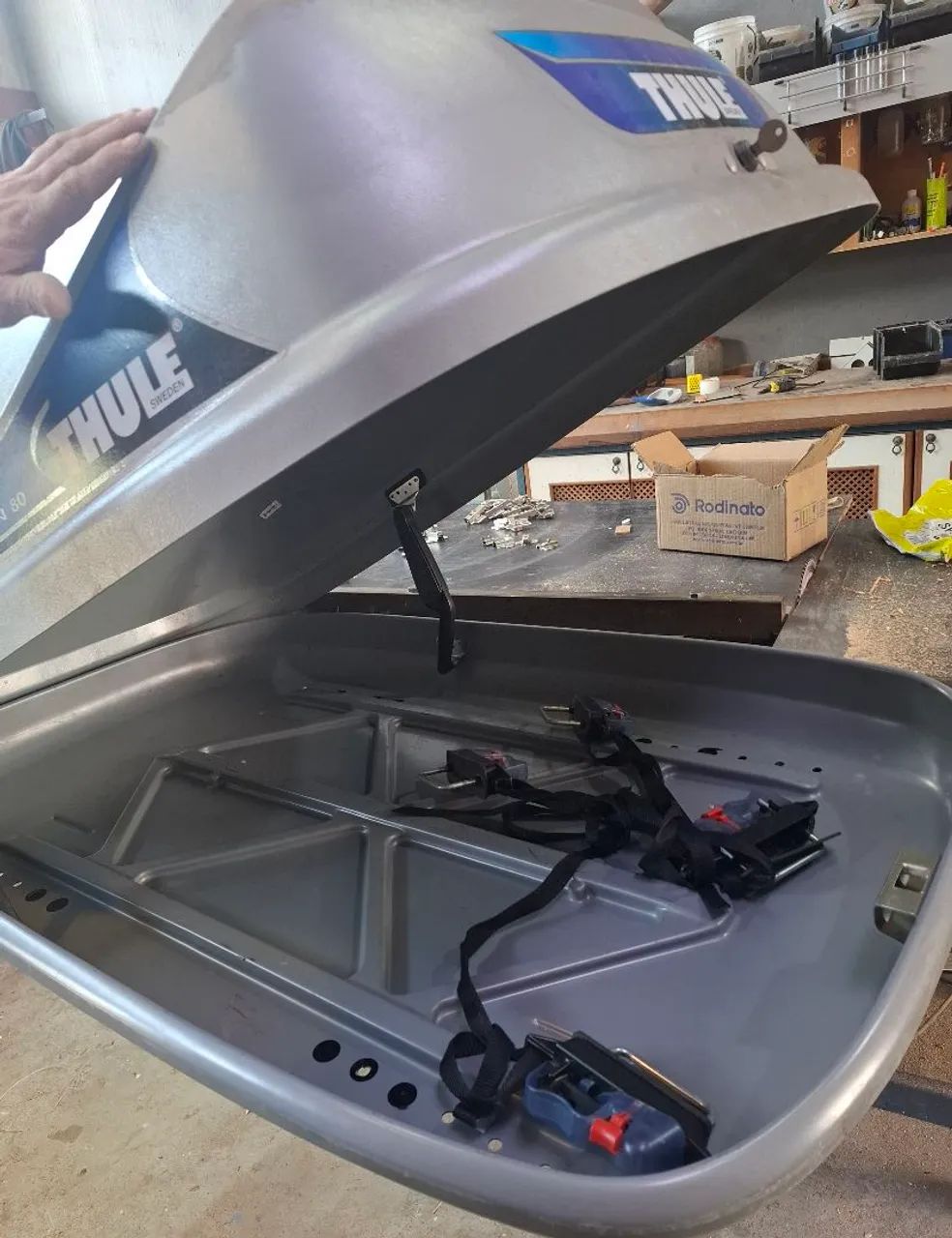 bagageiro de teto até 50kg thule - Foto 2