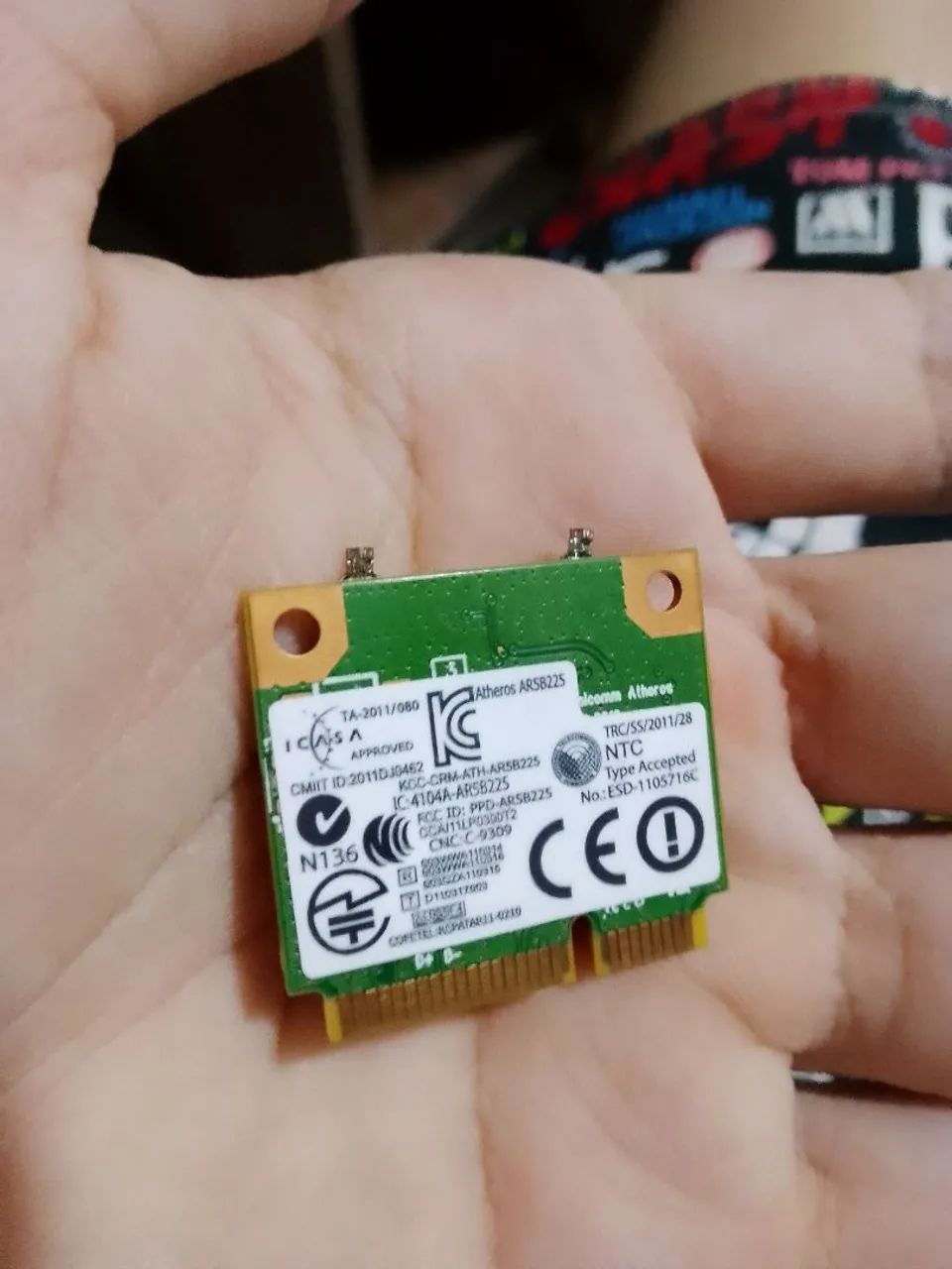Placa Wi-Fi e Bluetooth Dell DW1703 0CV27Y Notebook - Original - Foto 2