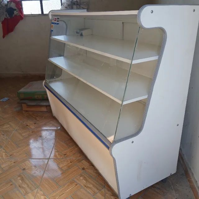  Vitrine Expositora de Vidro Branca em Ótimo Estado - Foto 2
