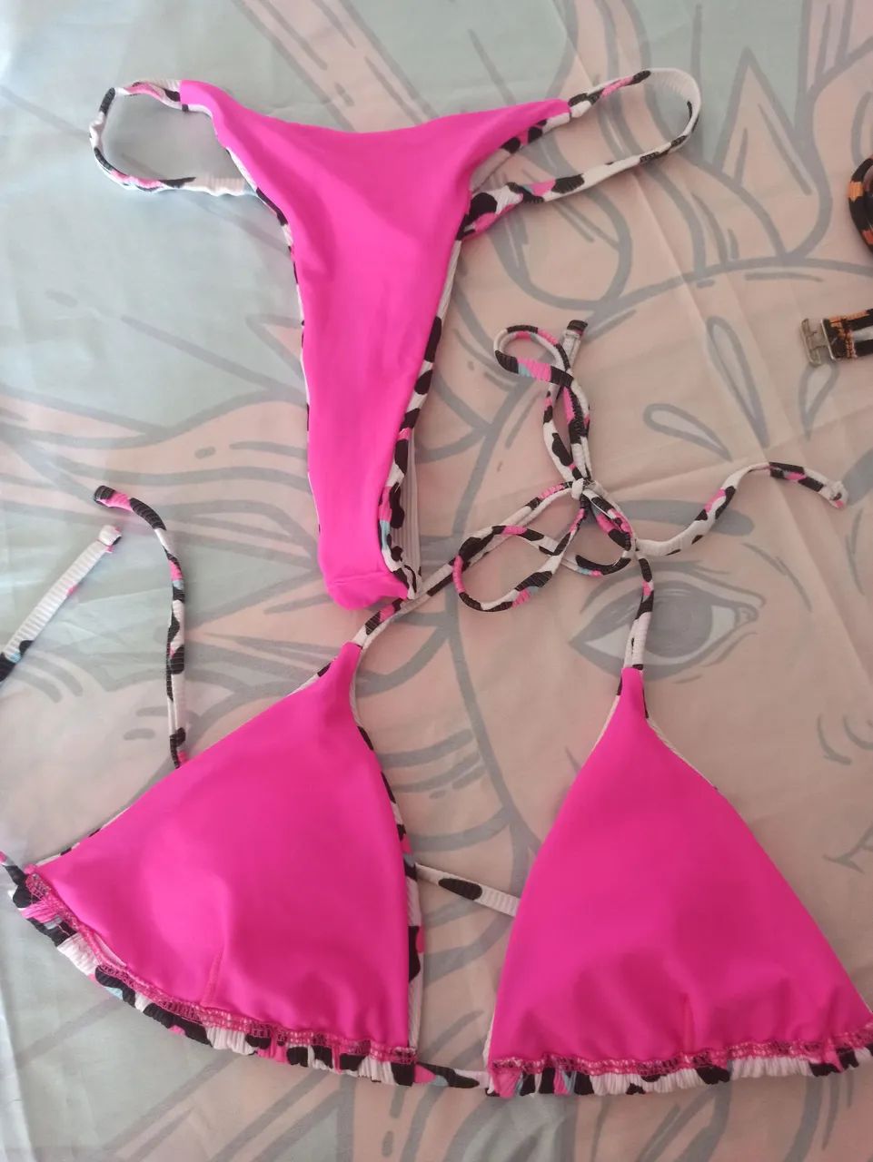 Kit 2 biquínis de onça com bojo removível  - Foto 2