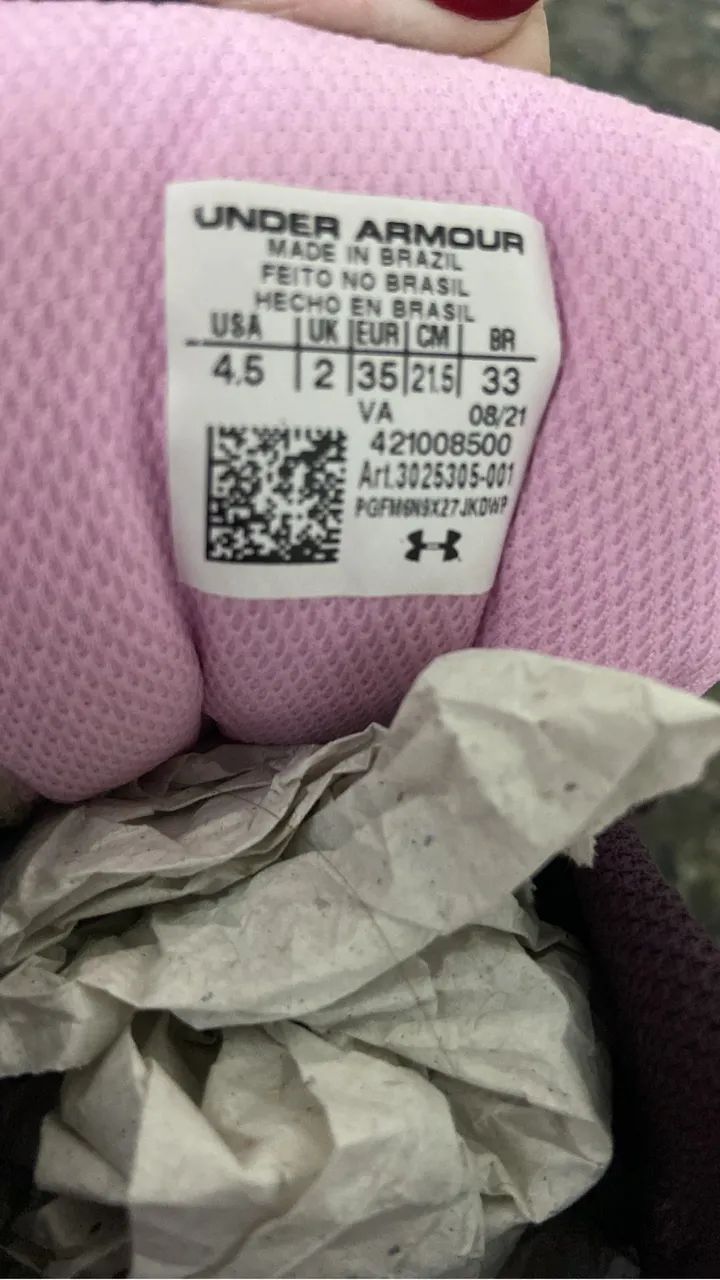 Tênis Under Armour Infantil - 33  - Foto 2