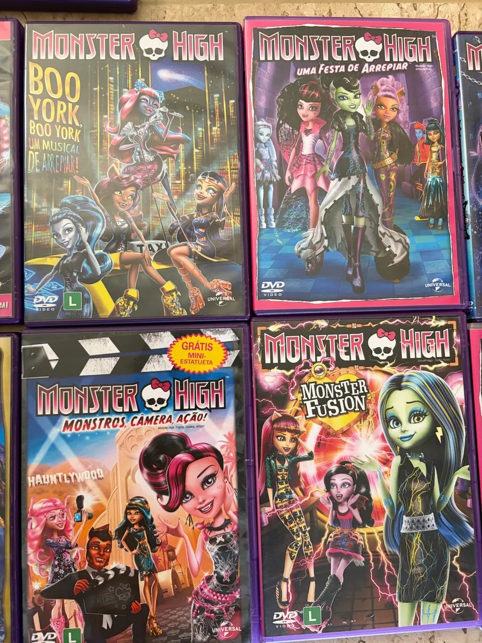 Lote Com 11 Dvds Monster High Em Excelente Estado.  - Foto 2