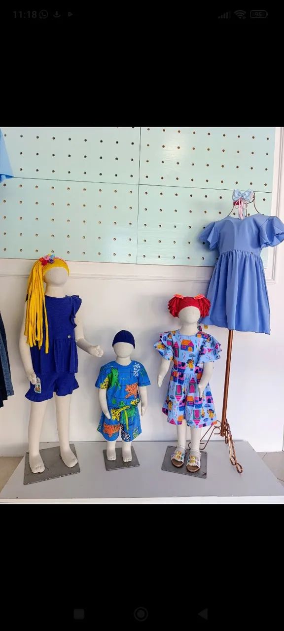 3 manequins articulados