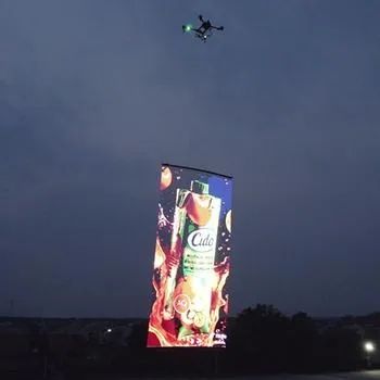 Tela LED vazada (Mesh) 1x2m Tela Voadora, LED Voador, Tela de LED para Drone - Foto 4
