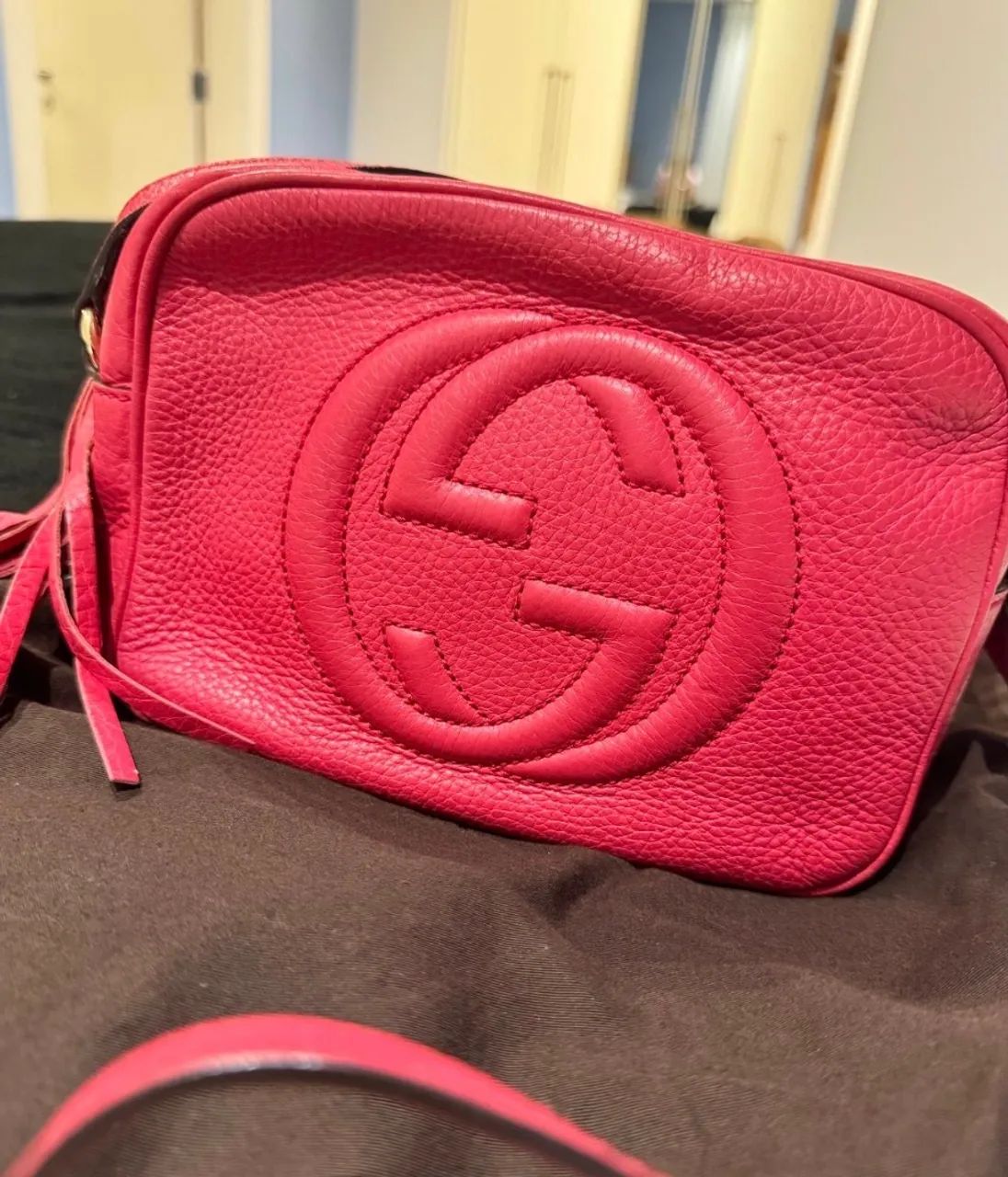 Bolsa Gucci Soho Rosa