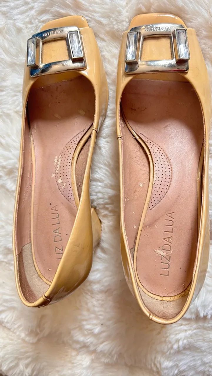 Sapato feminino Luz da Lua peep toe - Foto 5
