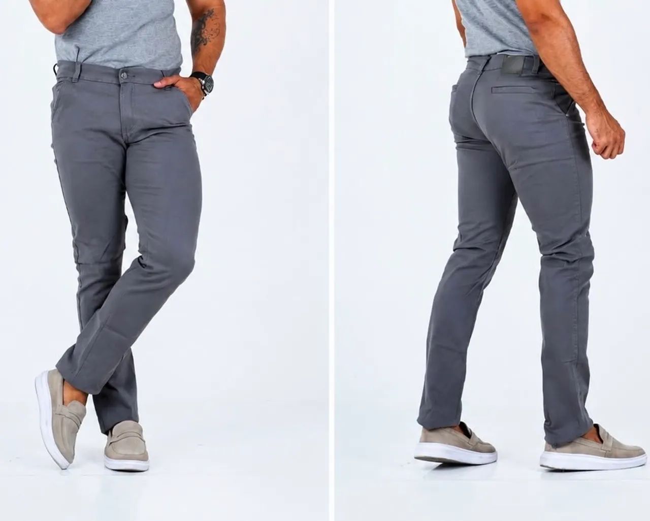 Calça brim masculina - Foto 5
