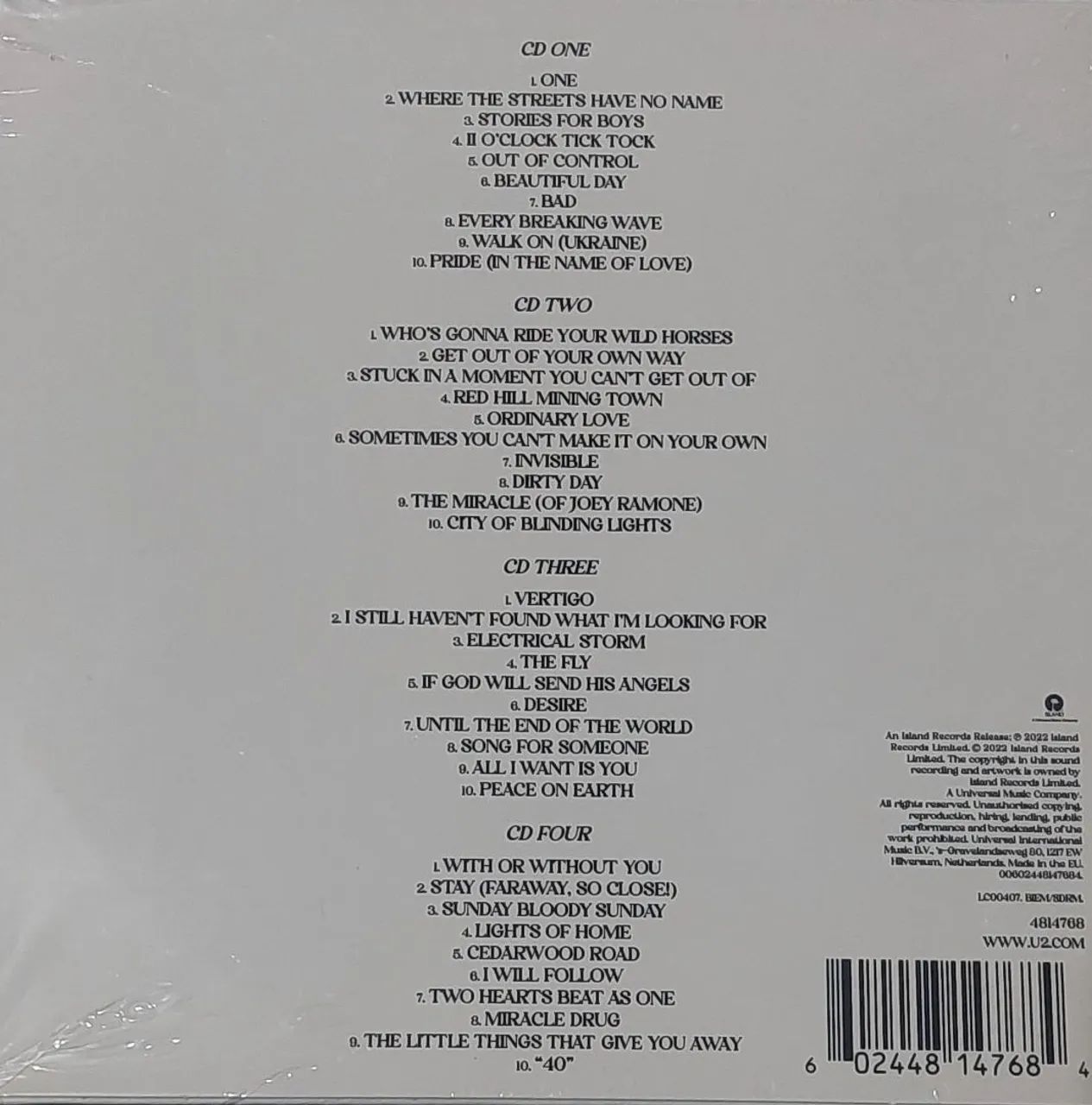 Cd u2 songs of surrender 4cds  - Foto 4