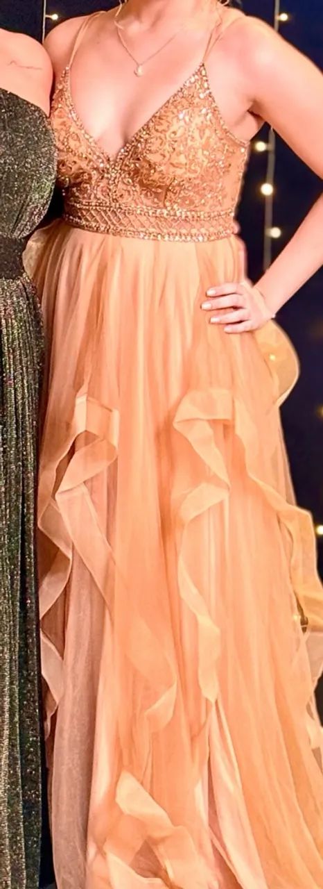 Vestido de festa dourado - Foto 2