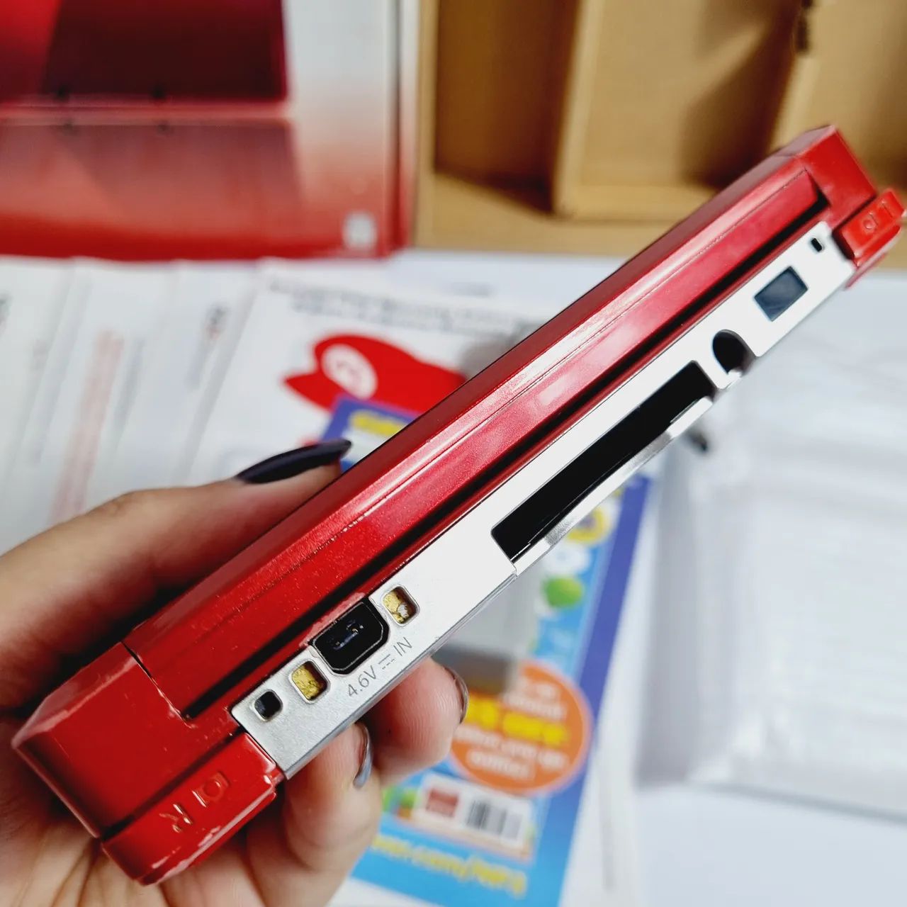 504- CONSOLE NINTENDO 3DS OLD RED ( VERMELHO) - Foto 4