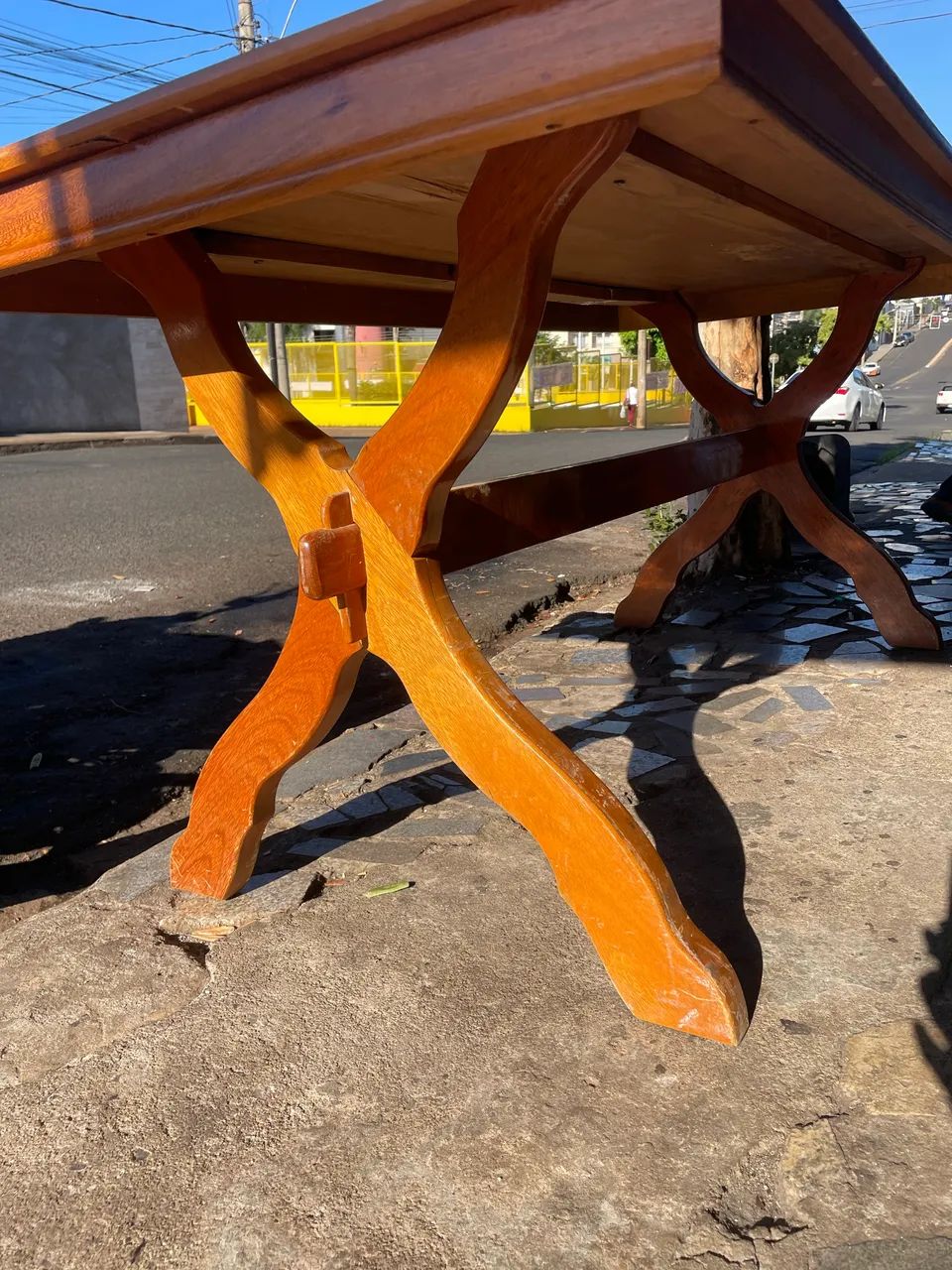 Mesa de Madeira 1,80m - Linda, Robusta e Espaçosa - Foto 3