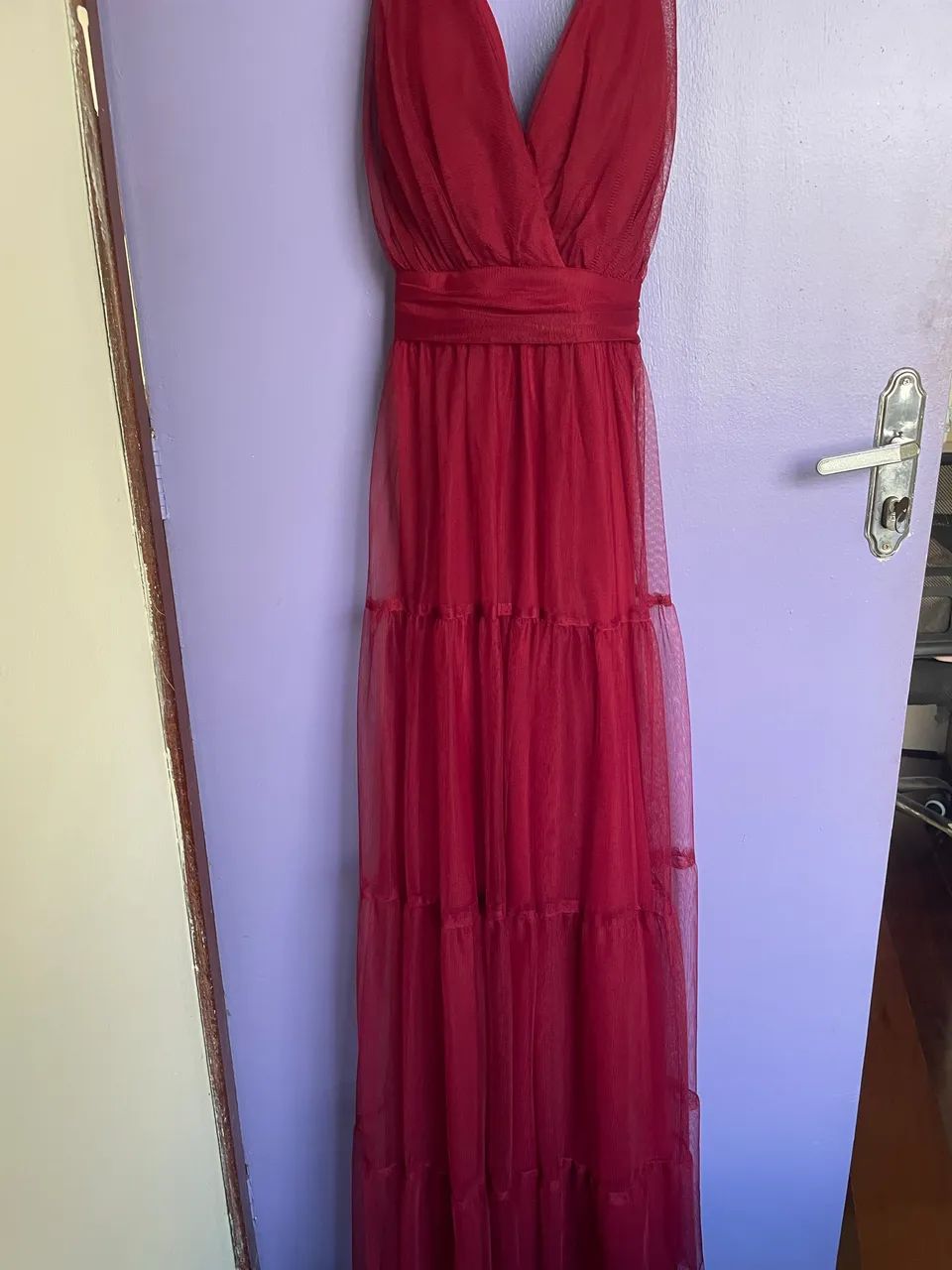 Vestido de Festa -Vinho 