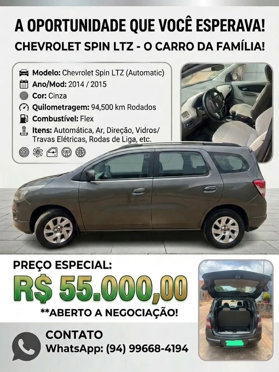 Chevrolet Spin 1.8 8V ECONO.FLEX 5P AUT. 2015