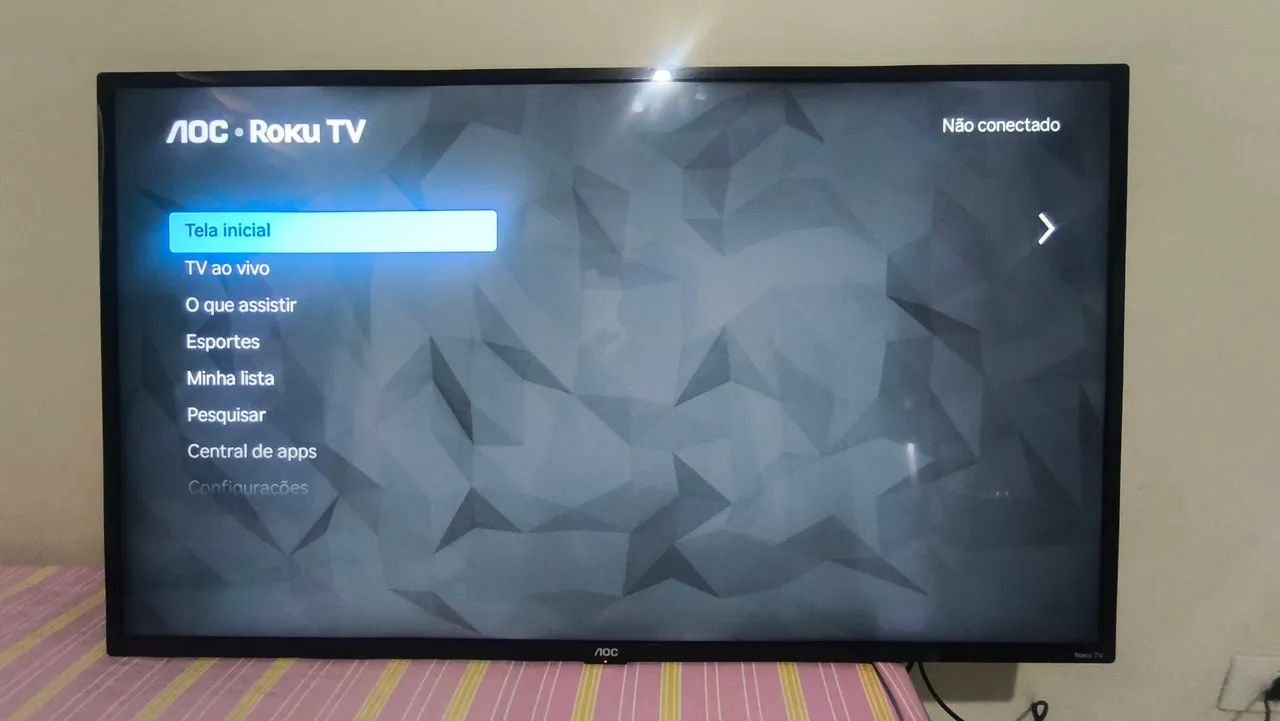 VENDO AOC ROKU TV 43 POLEGADAS SEM DETALHES 