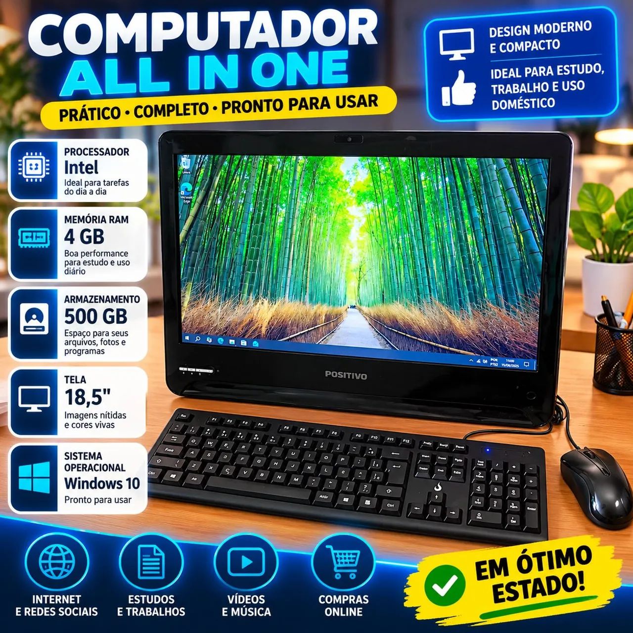 ALL IN ONE INTEL I5 WINDOWS PRO