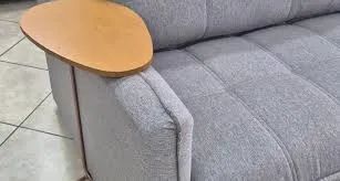 Sofá Cama/Retrátil Chicago 2.20m 4 Lugares Cinza Linho - Foto 2