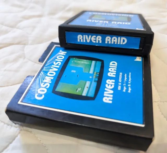2 Jogos River Raid IMAGIC e Cosmovision Atari 2600 com Caixa CIB - Foto 3